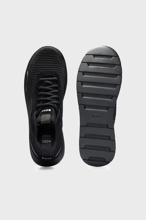 Boss Logolu Sneaker Ayakkabı Erkek AYAKKABI 50498245 001 SİYAH
