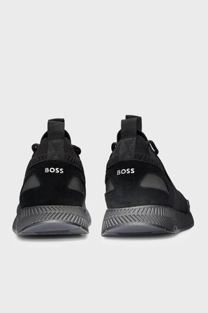 Boss Logolu Sneaker Ayakkabı Erkek AYAKKABI 50498245 001 SİYAH