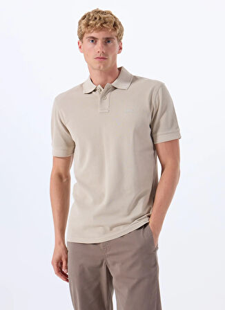 Bej Erkek Polo Yaka Regular Fit Polo T-Shirt Prime