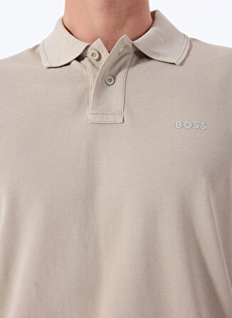 Bej Erkek Polo Yaka Regular Fit Polo T-Shirt Prime