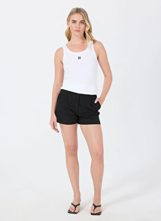 Hugo Bisiklet Yaka Düz Beyaz Kadın Atlet 50514489