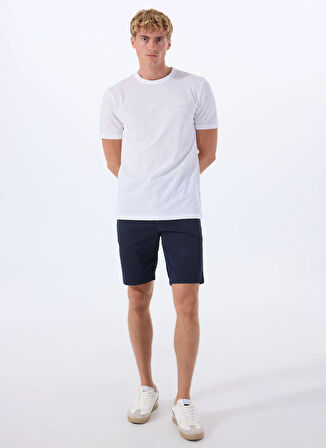 Boss Bisiklet Yaka Beyaz Erkek T-Shirt Tegood