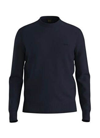 Boss Bisiklet Yaka Regular Fit Lacivert Erkek Kazak Asac_C