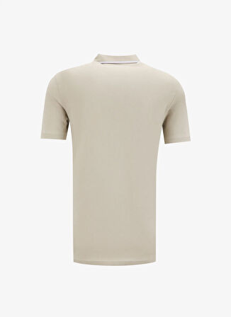 Bej Erkek Polo Yaka Slim Fit Polo T-Shirt Passertip