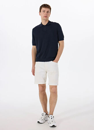 Boss Polo Yaka Regular Fit Lacivert Erkek Kazak Asac_P