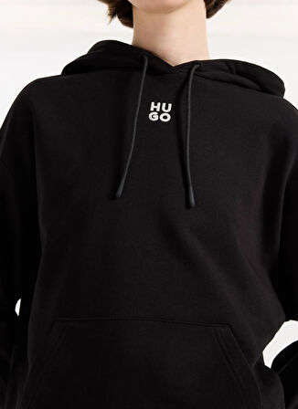 Hugo Kapüşon Yaka Siyah Kadın Sweatshırt 50522423