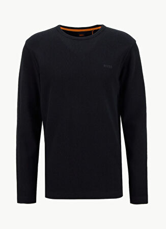 Boss Bisiklet Yaka Siyah Erkek T-Shirt Tempesto