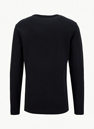 Boss Bisiklet Yaka Siyah Erkek T-Shirt Tempesto