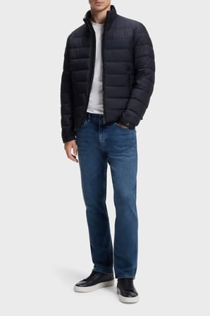 Boss Kapitoneli Regular Fit Dik Yaka Şişme Mont Erkek MONT 50519237 404 LACİVERT
