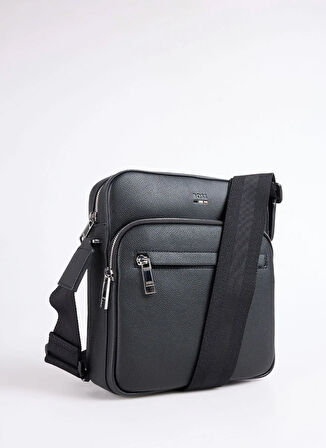 Boss Siyah Erkek Postacı Çantası Ray_Big NS Zip 10263216 01