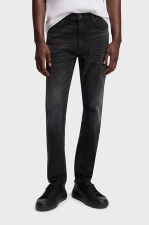 Hugo Pamuklu Slim Fit Dar Paça Jeans Erkek KOT PANTOLON 50524229 005 SİYAH