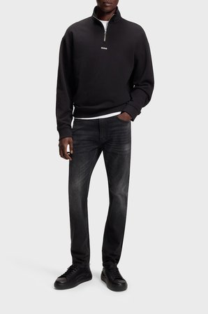 Hugo Pamuklu Slim Fit Dar Paça Jeans Erkek KOT PANTOLON 50524229 005 SİYAH