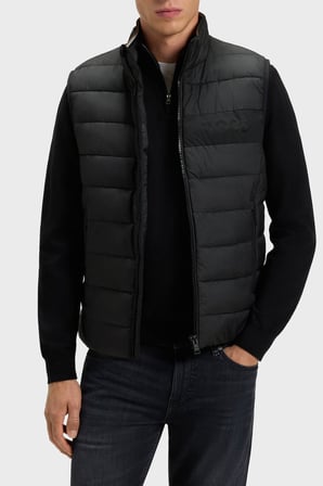 Boss Astarlı Kapitoneli Regular Fit Dik Yaka Şişme Yelek Erkek YELEK 50518375 001 SİYAH