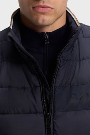 Boss Kapitoneli Regular Fit Dik Yaka Yelek Erkek YELEK 50518375 404 LACİVERT