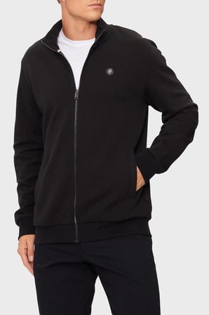 Boss Pamuklu Regular Fit Logolu DikYaka Sweat Erkek SWEAT 50523916 001 SİYAH