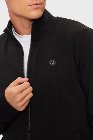 Boss Pamuklu Regular Fit Logolu DikYaka Sweat Erkek SWEAT 50523916 001 SİYAH