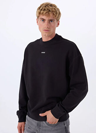 Hugo Kapüşon Yaka Siyah Erkek Sweatshırt 50525892_Dapocrew 10249110 01