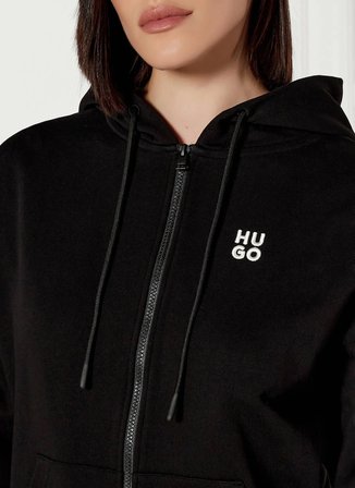 Hugo Kapüşon Yaka Siyah Kadın Sweatshırt 50535240