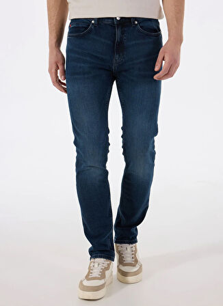 Hugo Normal Bel Slim Fit Erkek Denim Pantolon 50530610_HUGO 708 10259627 04