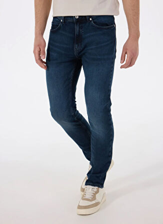 Hugo Normal Bel Slim Fit Erkek Denim Pantolon 50530610_HUGO 708 10259627 04
