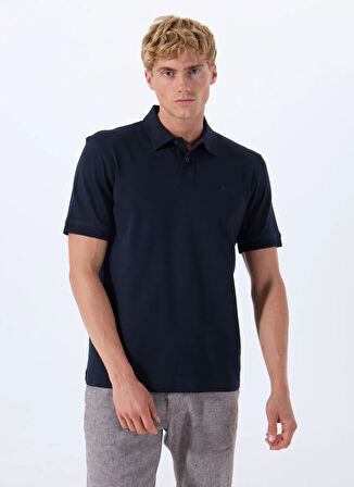 Boss Lacivert Erkek Polo T-Shirt Pe_Interlock