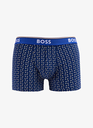 Boss Mavi Erkek Boxer Trunk 3P Power Design