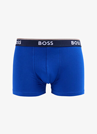 Boss Mavi Erkek Boxer Trunk 3P Power Design