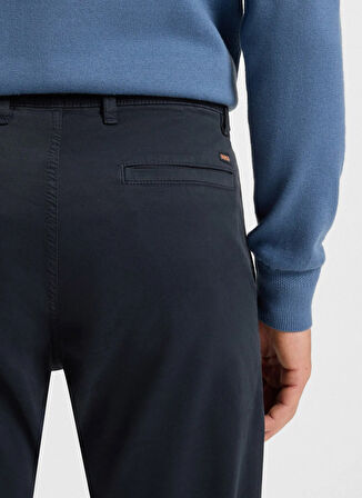 Lacivert Erkek Normal Bel Tapered Fit Chino Pantolon Chino-Tapered