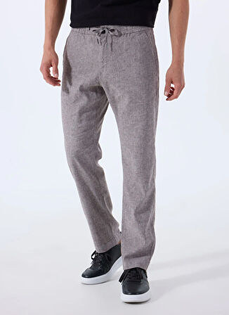 Açık Kahve Erkek Bağlamalı Bel Regular Fit Chino Pantolon Sanderson