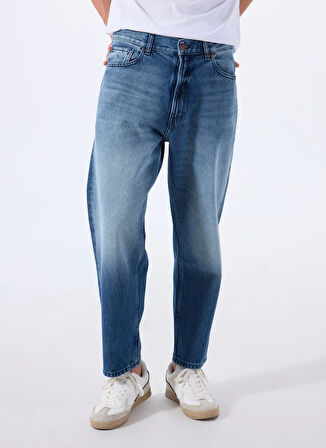 Hugo Normal Bel Tapered Fit Mavi Erkek Denim Pantolon 50537707_HUGO 838 10263121 03