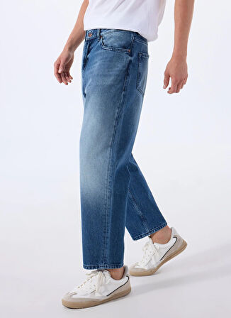 Hugo Normal Bel Tapered Fit Mavi Erkek Denim Pantolon 50537707_HUGO 838 10263121 03