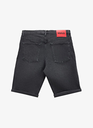 Siyah Erkek Normal Bel Tapered Fit Denim Şort 50539932_HUGO 634/S 10258278 01