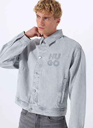 Hugo Gümüş Erkek Denim Ceket 50537733_HUGO 096/1 10269281 01