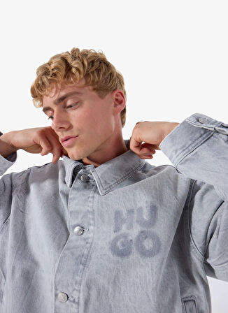 Hugo Gümüş Erkek Denim Ceket 50537733_HUGO 096/1 10269281 01