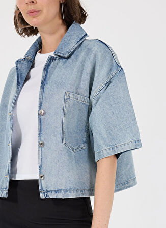 Mavi Kadın Relaxed Denim Gömlek 50535366