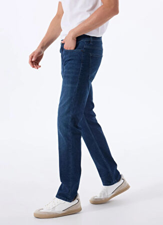 Lacivert Erkek Normal Bel Slim Fit Denim Pantolon DELAWARE