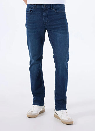 Lacivert Erkek Normal Bel Slim Fit Denim Pantolon DELAWARE