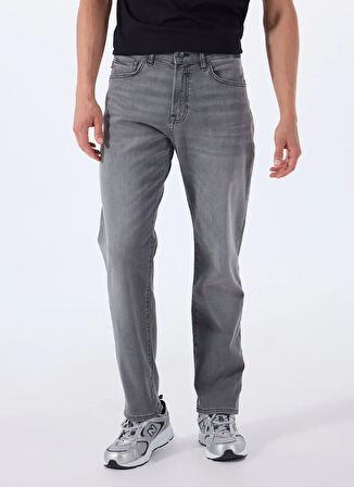 Gri Erkek Normal Bel Regular Fit Denim Pantolon RE.MAINE
