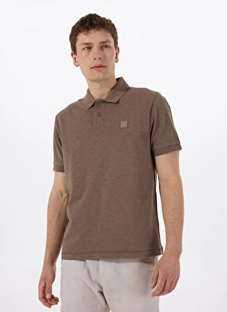 Boss Kahve Erkek Polo T-Shirt Pe_linenlogo