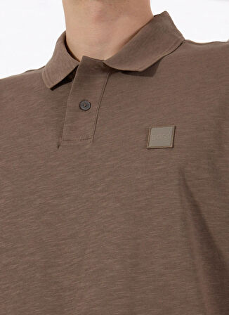 Boss Kahve Erkek Polo T-Shirt Pe_linenlogo