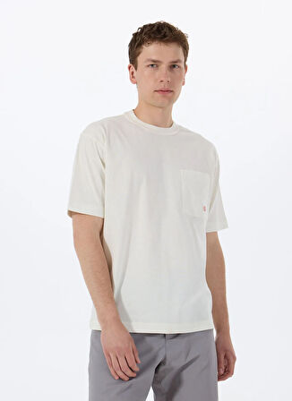 Boss Bisiklet Yaka Ekru Erkek T-Shirt Te_cotton