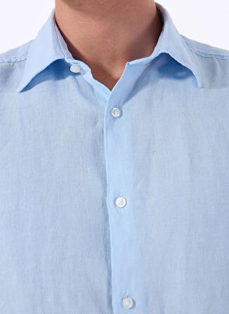 Boss Regular Fit Gömlek Yaka Mavi Erkek Gömlek Rash