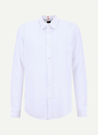 Boss Regular Fit Gömlek Yaka Beyaz Erkek Gömlek Relegant