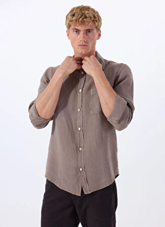 Boss Regular Fit Gömlek Yaka Kahve Erkek Gömlek Relegant