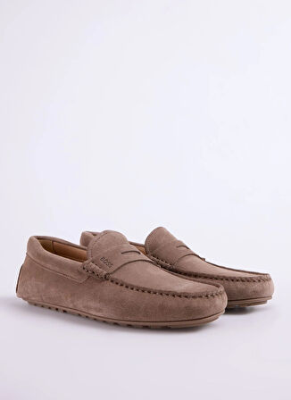 Boss Deri Bej Erkek Günlük Ayakkabı Noel