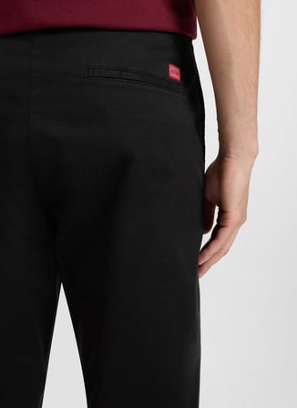 Hugo Normal Bel Slim Fit Siyah Erkek Chino Pantolon 50530886_David251D