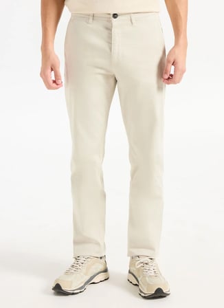 Boss Normal Bel Normal Paça Bej Erkek Chino Pantolon Chino_Regular