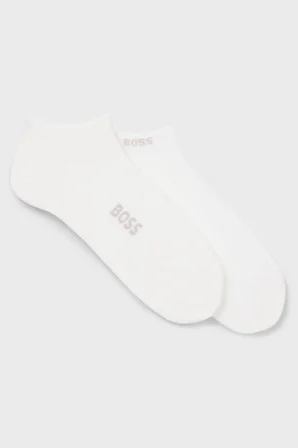 Boss Logolu 2 Pack Çorap Erkek ÇORAP 50538188 100 BEYAZ
