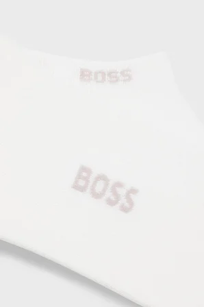Boss Logolu 2 Pack Çorap Erkek ÇORAP 50538188 100 BEYAZ
