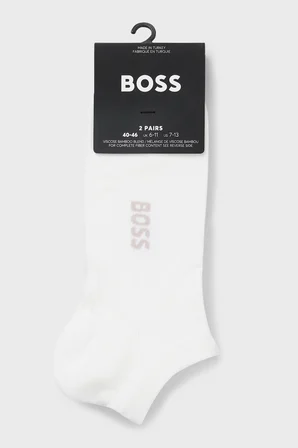 Boss Logolu 2 Pack Çorap Erkek ÇORAP 50538188 100 BEYAZ